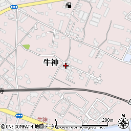 大分県中津市牛神189-3周辺の地図