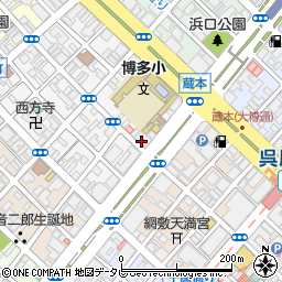 福岡銀行奈良屋町支店周辺の地図