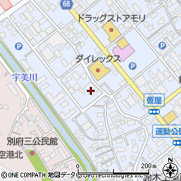 亀山変電所周辺の地図