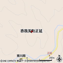 高知県香南市香我美町正延周辺の地図