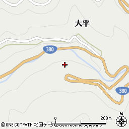 愛媛県喜多郡内子町大平161周辺の地図
