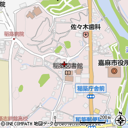 嘉麻市身体障害者福祉協会稲築支部周辺の地図