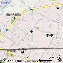 大分県中津市牛神121周辺の地図