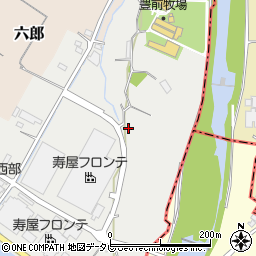 福岡県豊前市小石原周辺の地図