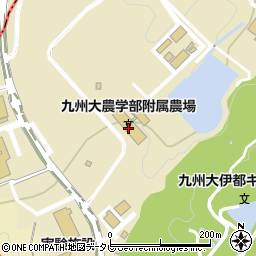 九州大農学部附属農場周辺の地図