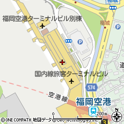 吉野家福岡空港国内線ターミナルビル店周辺の地図