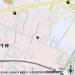 大分県中津市牛神63-2周辺の地図
