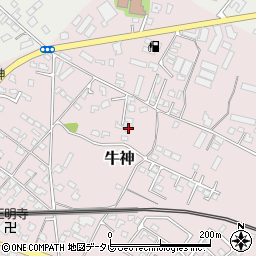 大分県中津市牛神113周辺の地図