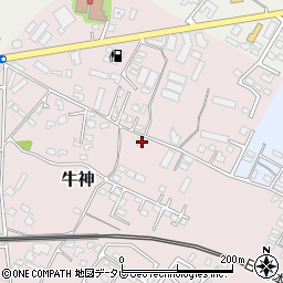 大分県中津市牛神133-2周辺の地図
