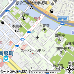 上呉服町パーク駐車場周辺の地図