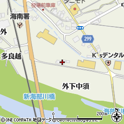 徳島県海部郡海陽町大里松ノ本38周辺の地図