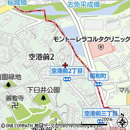 福岡県福岡市博多区空港前2丁目19-18周辺の地図