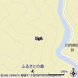 徳島県海部郡海陽町久尾坂本周辺の地図