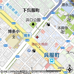 カースタレンタカー博多呉服町店周辺の地図
