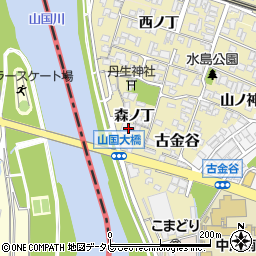 大分県中津市金谷森ノ丁2227周辺の地図