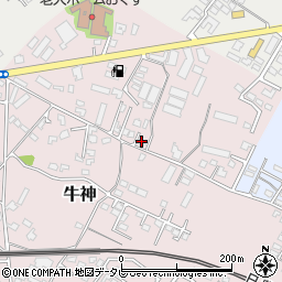 大分県中津市牛神71-4周辺の地図