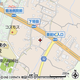 福岡県豊前市塔田620周辺の地図