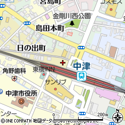 ＪＲ九州レンタカー＆パーキング中津駅北口駐車場周辺の地図