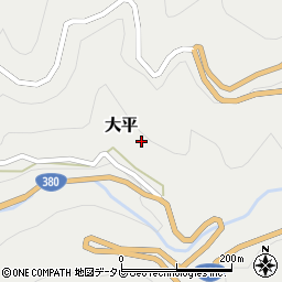 愛媛県喜多郡内子町大平1131周辺の地図
