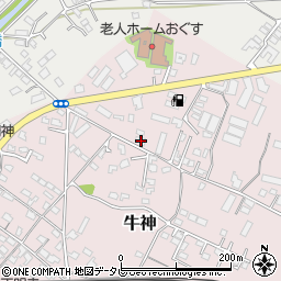 大分県中津市牛神77-2周辺の地図