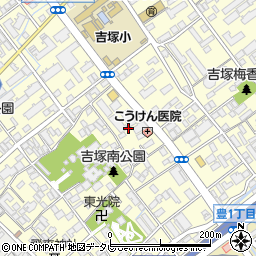 福岡県福岡市博多区吉塚3丁目7周辺の地図