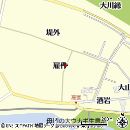 徳島県海部郡海陽町高園雇作18-3周辺の地図