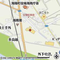 徳島県海部郡海陽町大里松ノ本44周辺の地図