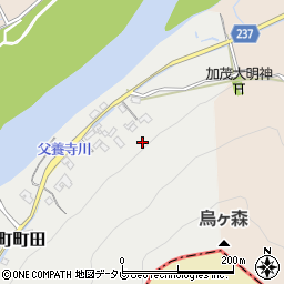 高知県香美市土佐山田町町田周辺の地図