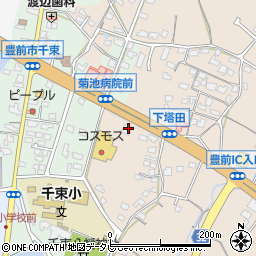 福岡県豊前市塔田640周辺の地図