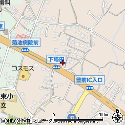 福岡県豊前市塔田757周辺の地図