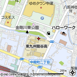 東九州龍谷高等学校周辺の地図