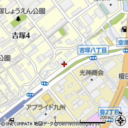 福岡県福岡市博多区吉塚4丁目10周辺の地図