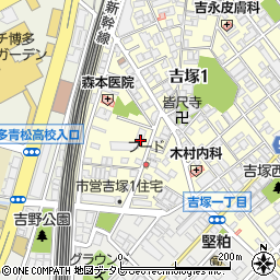 市営吉塚西住宅周辺の地図