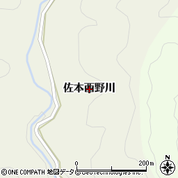 和歌山県西牟婁郡すさみ町佐本西野川周辺の地図