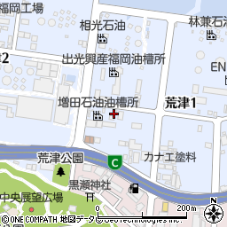 増田石油　福岡油槽所周辺の地図