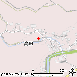 福岡県飯塚市高田周辺の地図