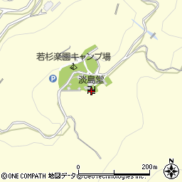 淡島堂周辺の地図