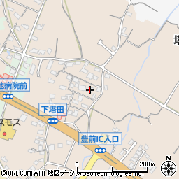 福岡県豊前市塔田736周辺の地図