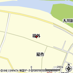 徳島県海部郡海陽町高園堤外周辺の地図