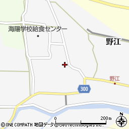 徳島県海部郡海陽町野江周辺の地図