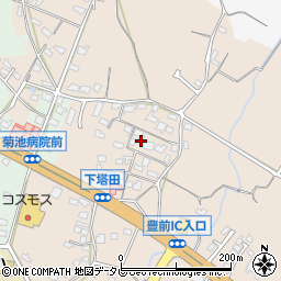 福岡県豊前市塔田739周辺の地図