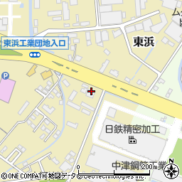 日産部品九州販売中津店周辺の地図