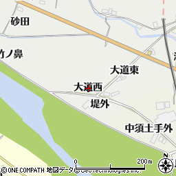 徳島県海部郡海陽町多良大道西周辺の地図