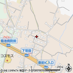 福岡県豊前市塔田727周辺の地図