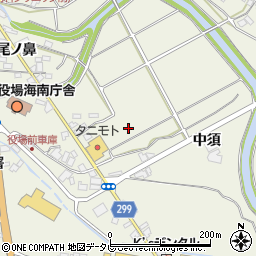 徳島県海部郡海陽町大里前田周辺の地図