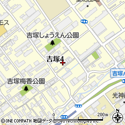 福岡県福岡市博多区吉塚4丁目5周辺の地図