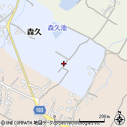 福岡県豊前市森久28周辺の地図