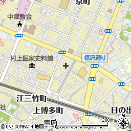 中津市営新博多町駐車場周辺の地図