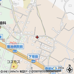 福岡県豊前市塔田715周辺の地図