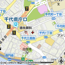 千代公民館周辺の地図